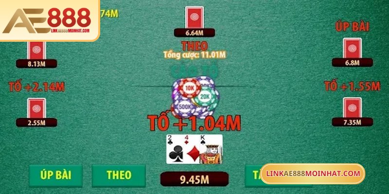 Khi hai người cùng điểm, lá lớn nhất sẽ thắng